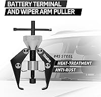Vista 5 de Herramienta de extracción de brazo de limpiaparabrisas Terminal de batería y extractor de brazo de limpiaparabrisas Rodamiento de batería