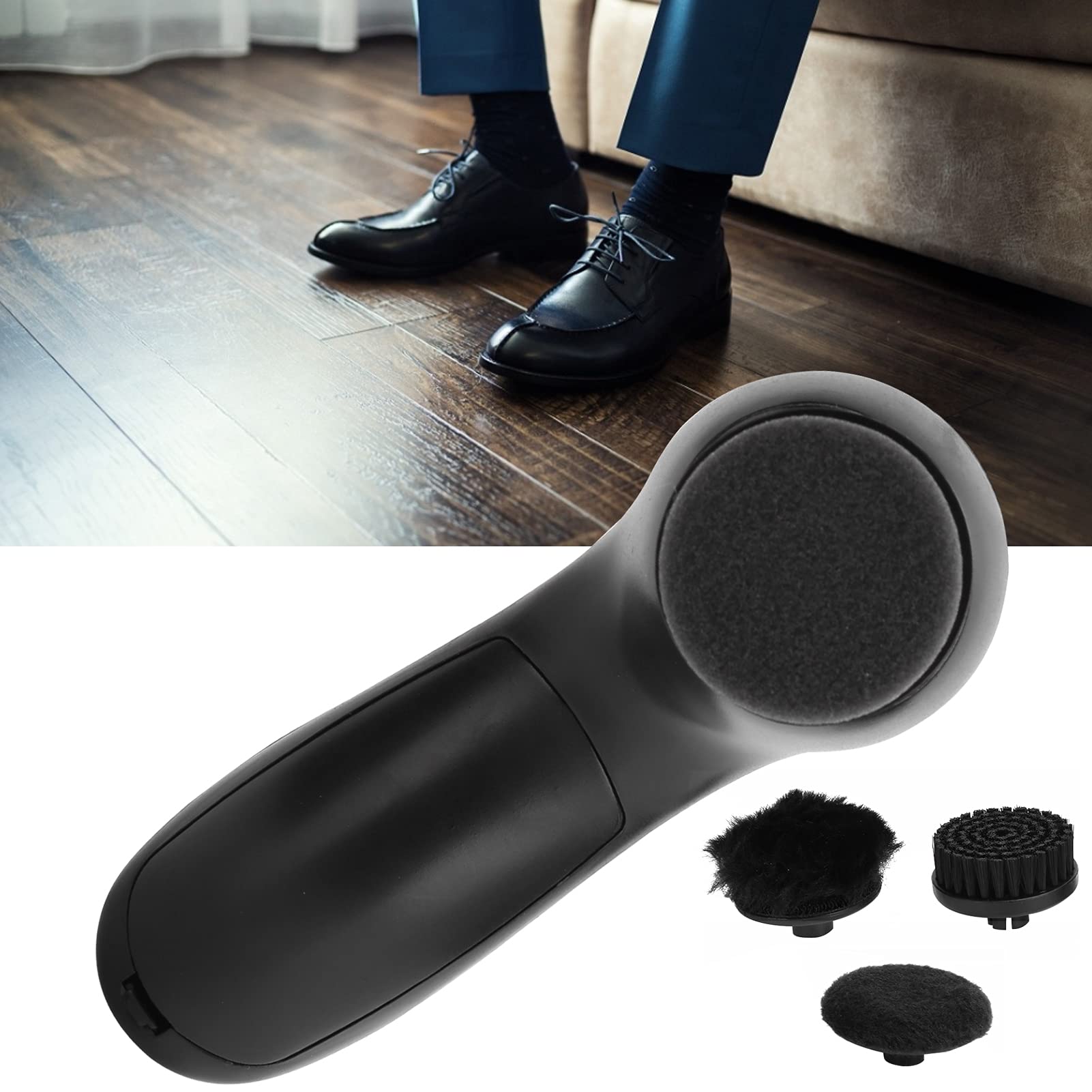 Pulisci Scarpe, Kit Spazzole Elettrico per Scarpe Cura delle Scarpe in Pelle Spazzole Lucidanti Lucidanti per Lucidare la Polvere Kit Portatile per la Cura della Pelle Kit Lustrascarpe Elettrico
