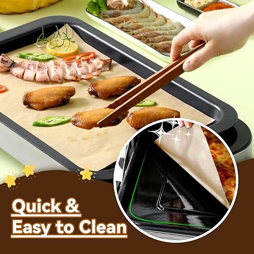 Miniatura 5 de Forros desechables para freidora de aire compatibles con la freidora de aire Breville Smart Oven Air Fryer Pro BOV900BSS, 100 piezas de papel