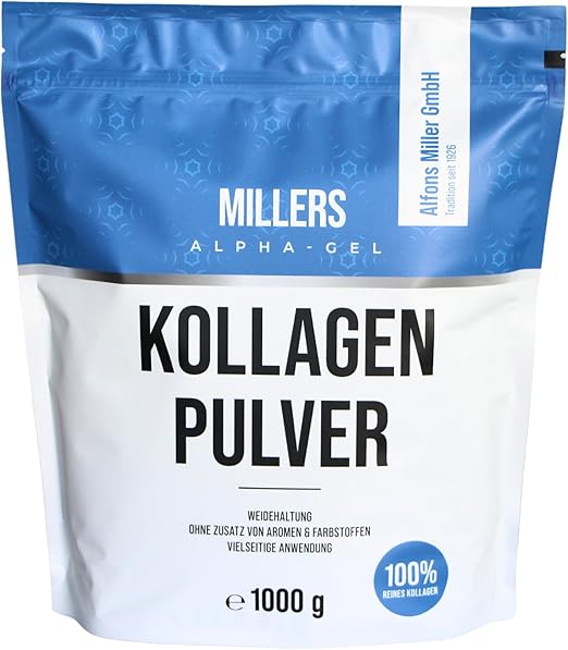100 reines Kollagen Pulver I Kollagen Hydrolysat Peptide Typ 1, 2, 3 I