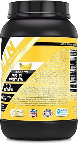 Vista 38 de Amazing Muscle - Proteína aislada y concentrada de suero de leche, 0.88 oz por suplemento de porción, sabor avellana, 2 libras (2.0 lbs) Sin OMG