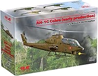 Vista 1 de ICM 32060 - Helicóptero militar de plástico AH-1G Cobra (producción temprana), modelo de helicóptero de ataque estadounidense - Escala 132