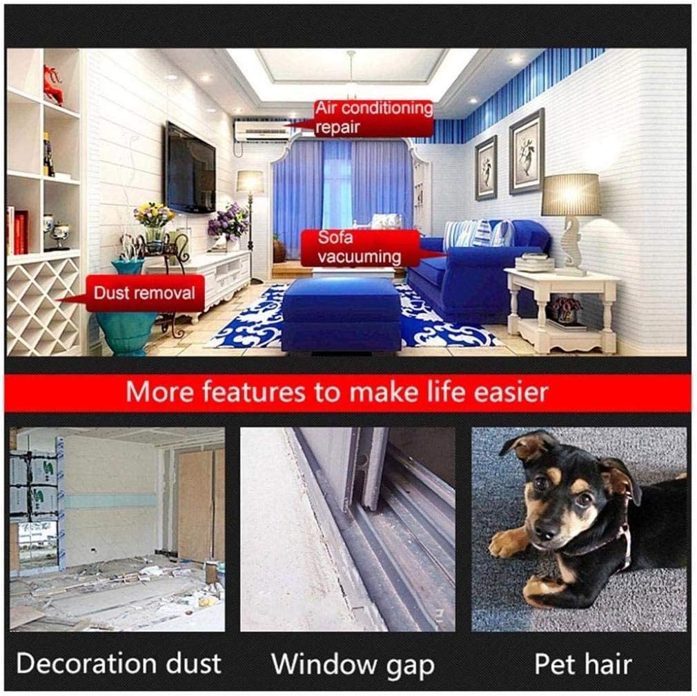 Cordless Leaf Blower 2-in-1 for Blowing Leaf Clearing Dust Small Trash Car Computer Host Hard to Clean Corner 680w-6-speed (680w+kit) (480w+kit)