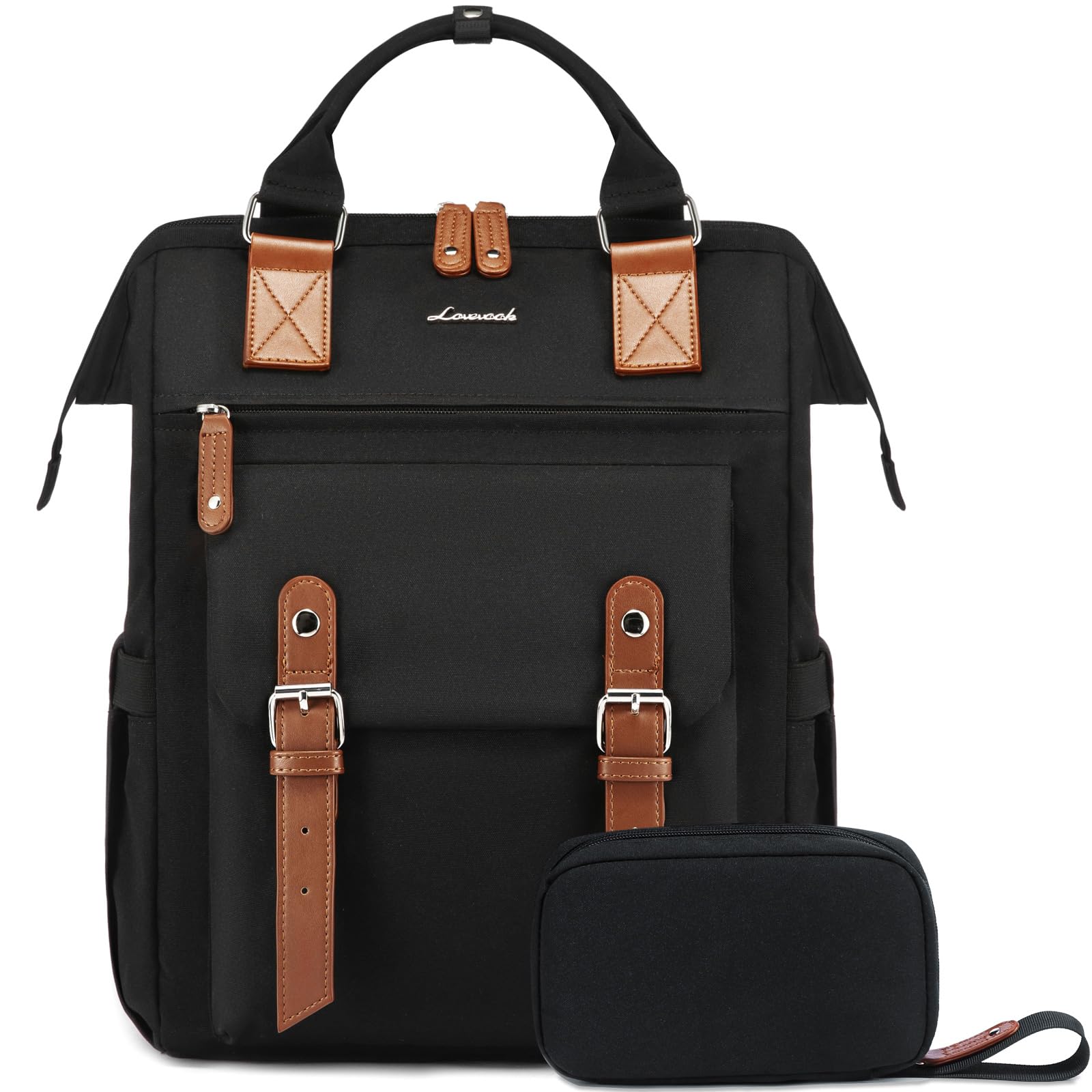 LOVEVOOK Laptop Backpack Purse for Women Work Traveling Commuter Backpack Business Computer Bag Doctor Nurse Bags College Backpack Teacher Laptop Bag,