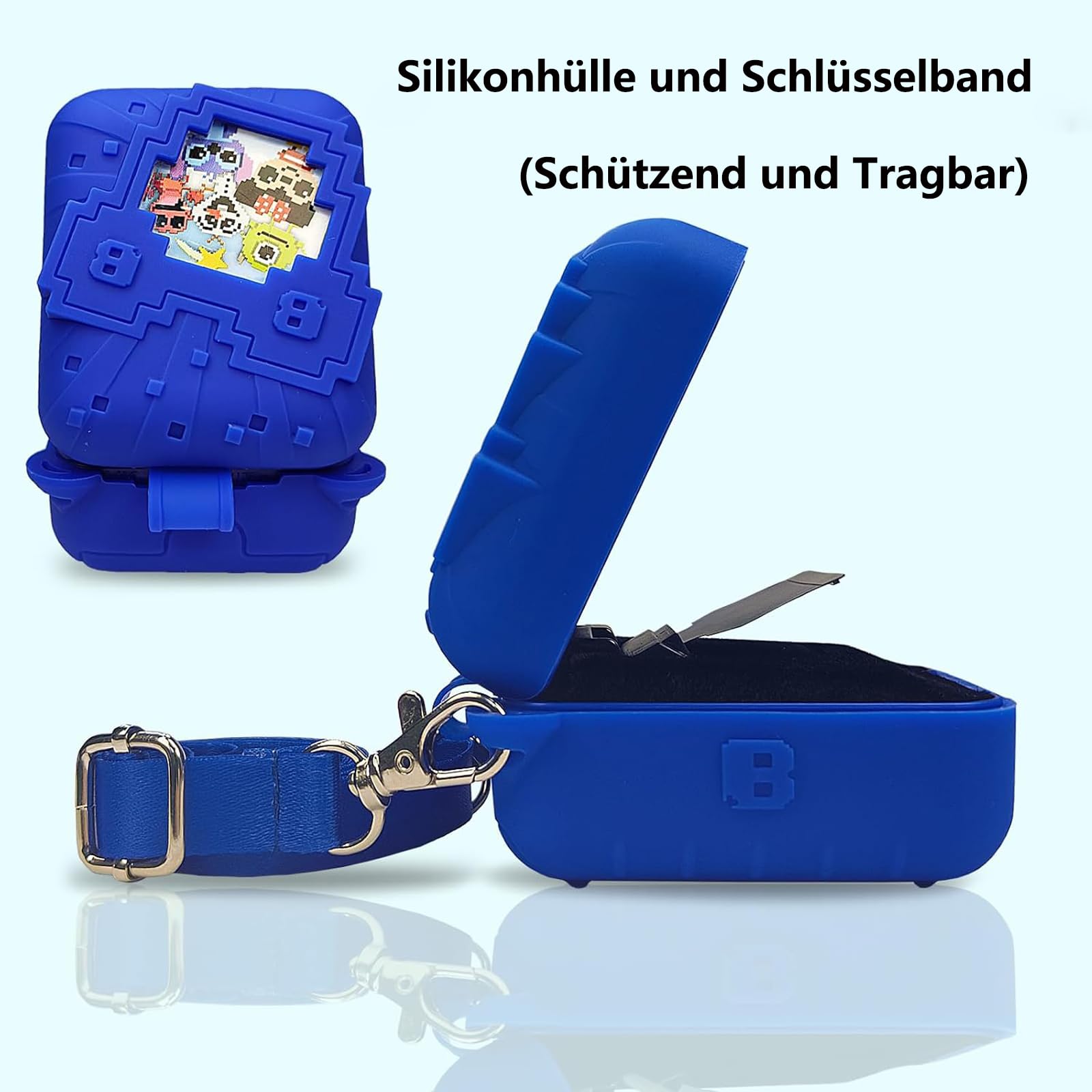 BCWEGION Silicone Schutzgehäuse für Bitzee Disney Interaktives Spielzeug Digitales Haustier, Schutzhülle für das Neue Bitsy elektronische virtuelle Haustier(Nur Silikonhülle) - 2