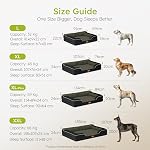 CWAWZ Extra Large Dog Bed, Orthopedic Dog Bed with Cooling Gel Memory Foam, Waterproof XL Pet Bed with Removable Washable Cover, 42" Pet Sofa Couch Dutch Velvet with Bone Toy, Black