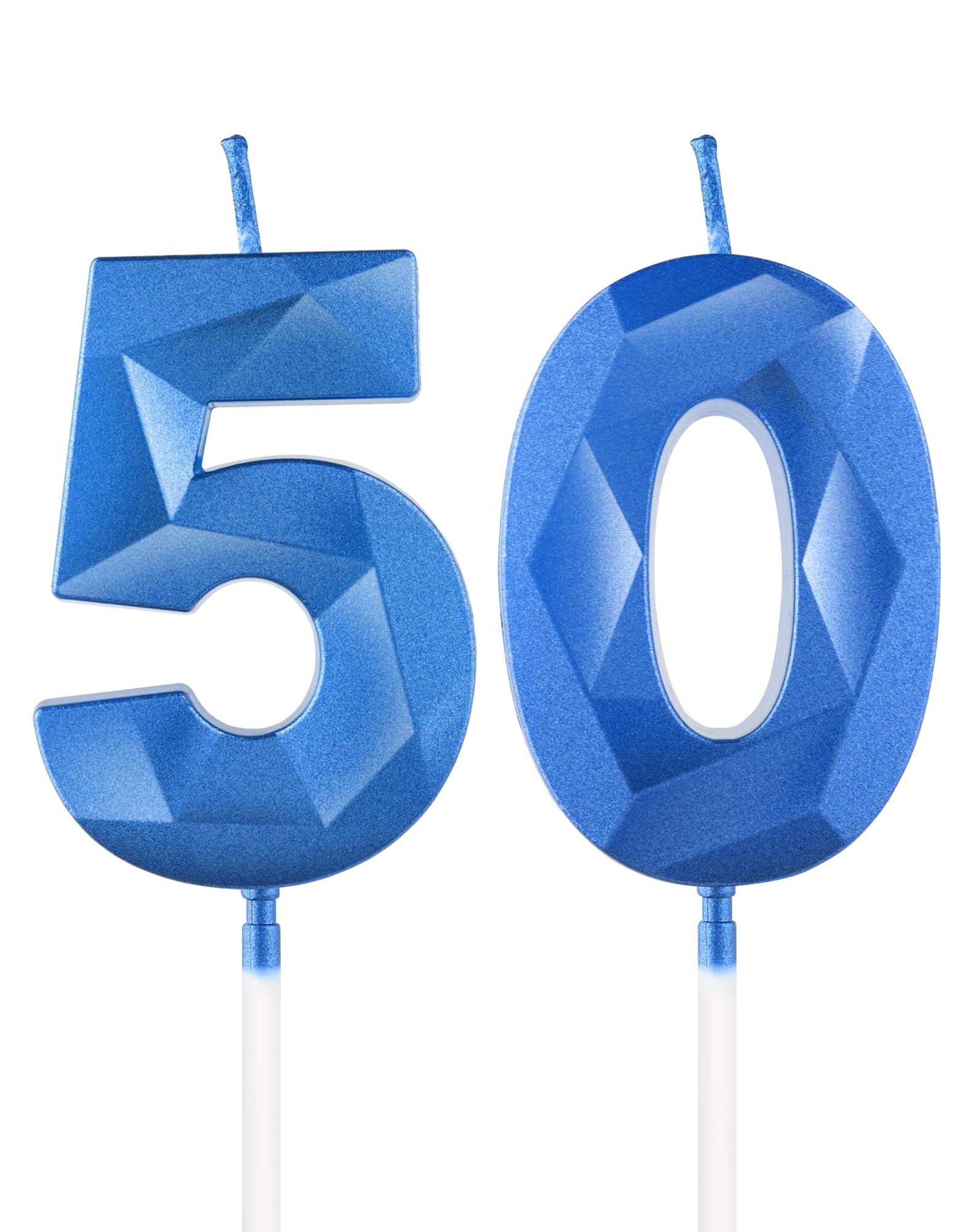 Royal Blue 13th Birthday Candles, 3D Number 13 Candle for Cake, Boy Girl 13th Birthday Decorations,Sapphire Candle Topper Blue Cake Decorations for Birthday Party Wedding Anniversary Supplies — view 62