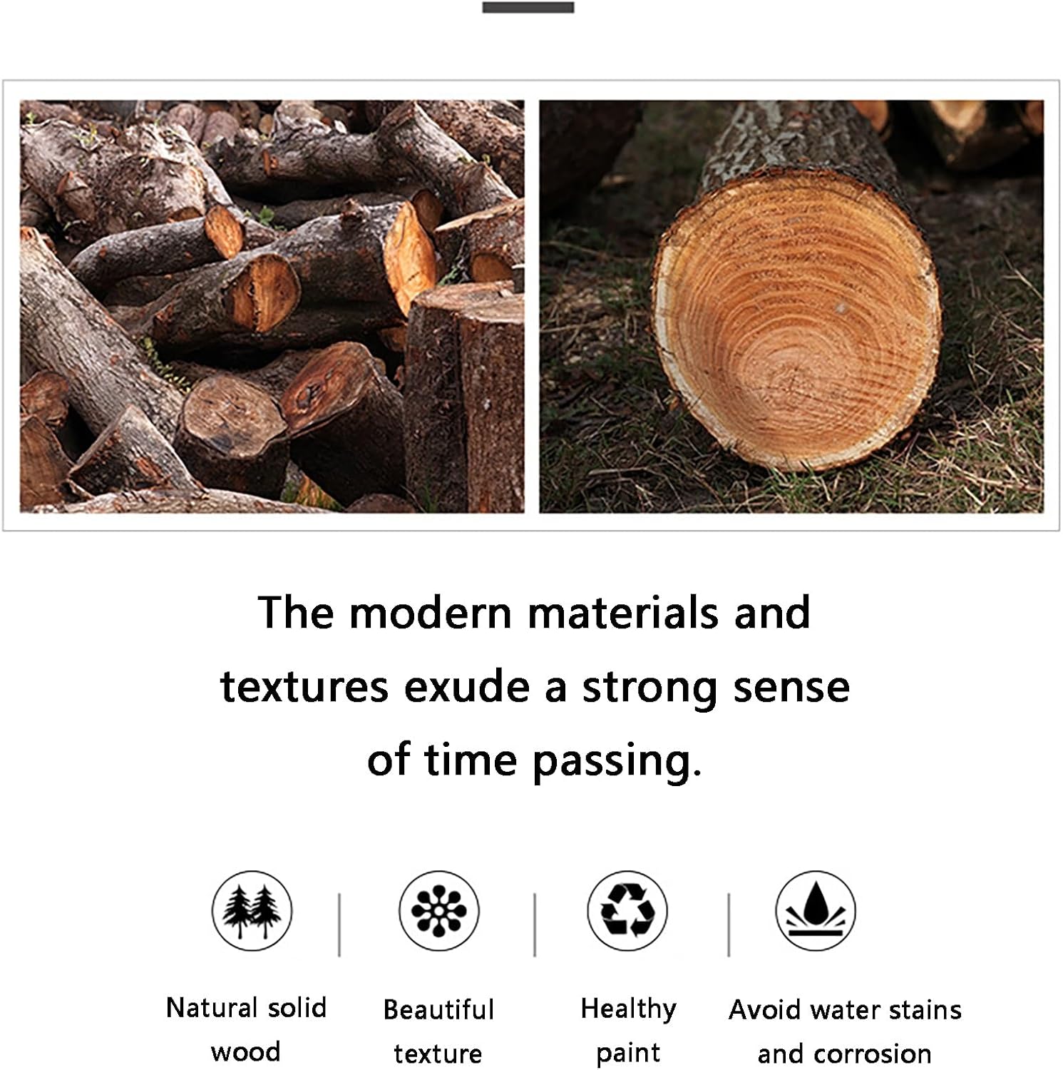 Narrow Long Solid Wood Bar Table Wall-Mounted Home Balcony Simple Long Table Bar Milk Tea Shop High Table Counter Height Bar Table with Metal Legs Suitable for Small Space Without Stools