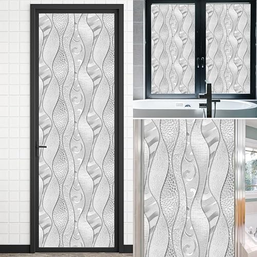 Película decorativa de vidrio, película de privacidad para ventanas, película decorativa para ventanas, adherencia estática, película de vidrio