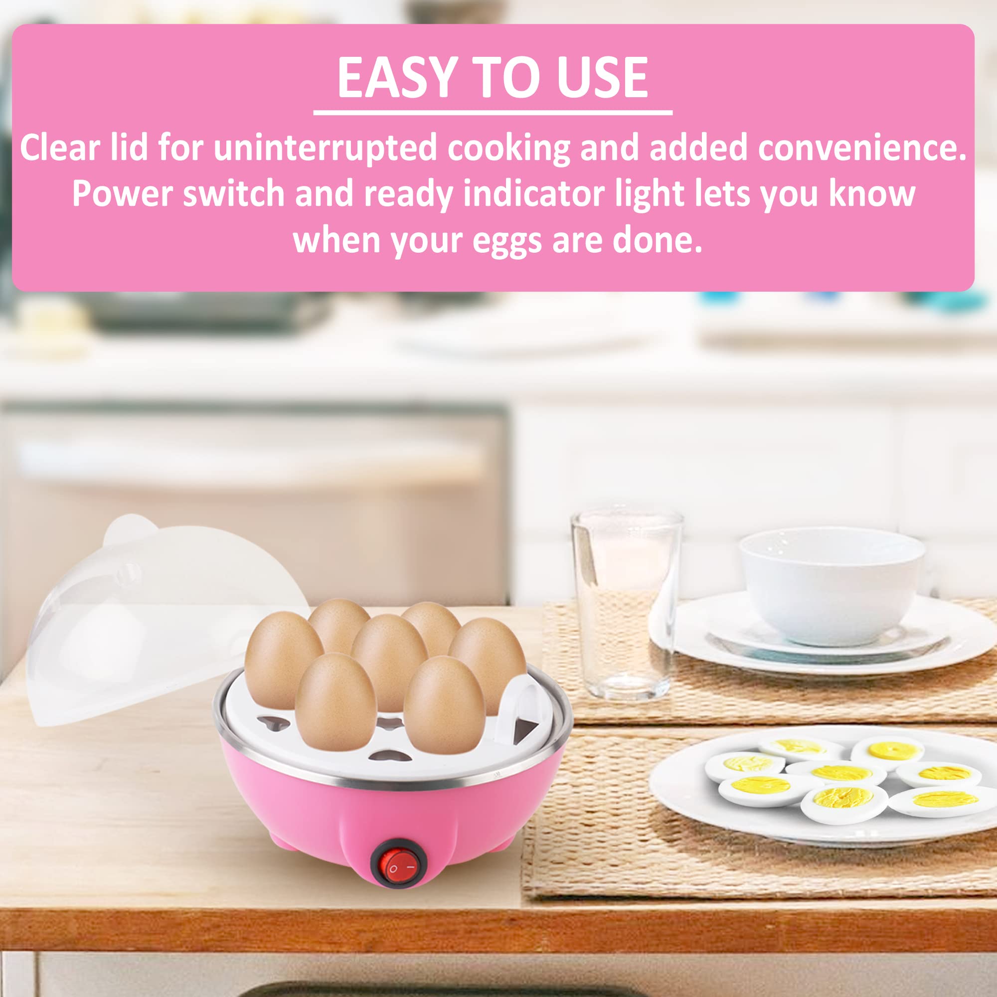 PRONEST Electric Egg Boiler | 3 Boiling Modes | Automatic Operation | Overheat Protection|75ml|Plastic|Multicolor 1