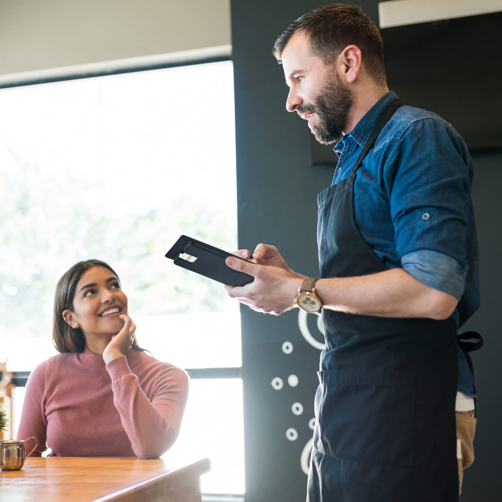 Henoyso Check Presenter For Restaurants Check Holder Bill Holder Guest Check Holder Check Tip Trays For Restaurants Bars Hotels Supplies 70 Pieces