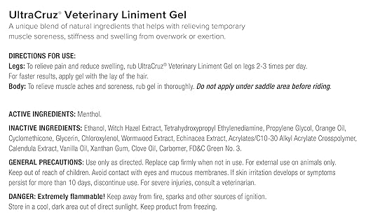 Gel Linimento UltraCruz para Caballos, 32 oz miniatura 5