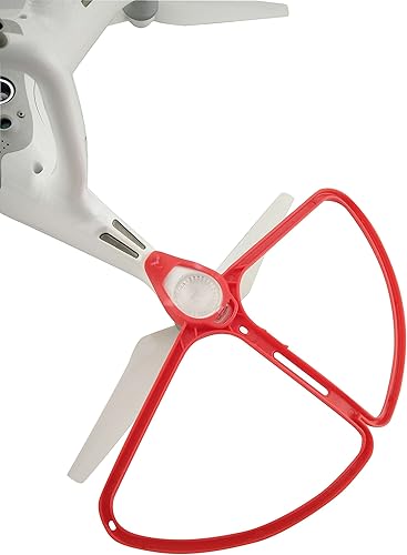 Sea jump Protector de hélice de liberación rápida para DJI Phantom 4/4 Pro Quadcopter Blanco y Rojo