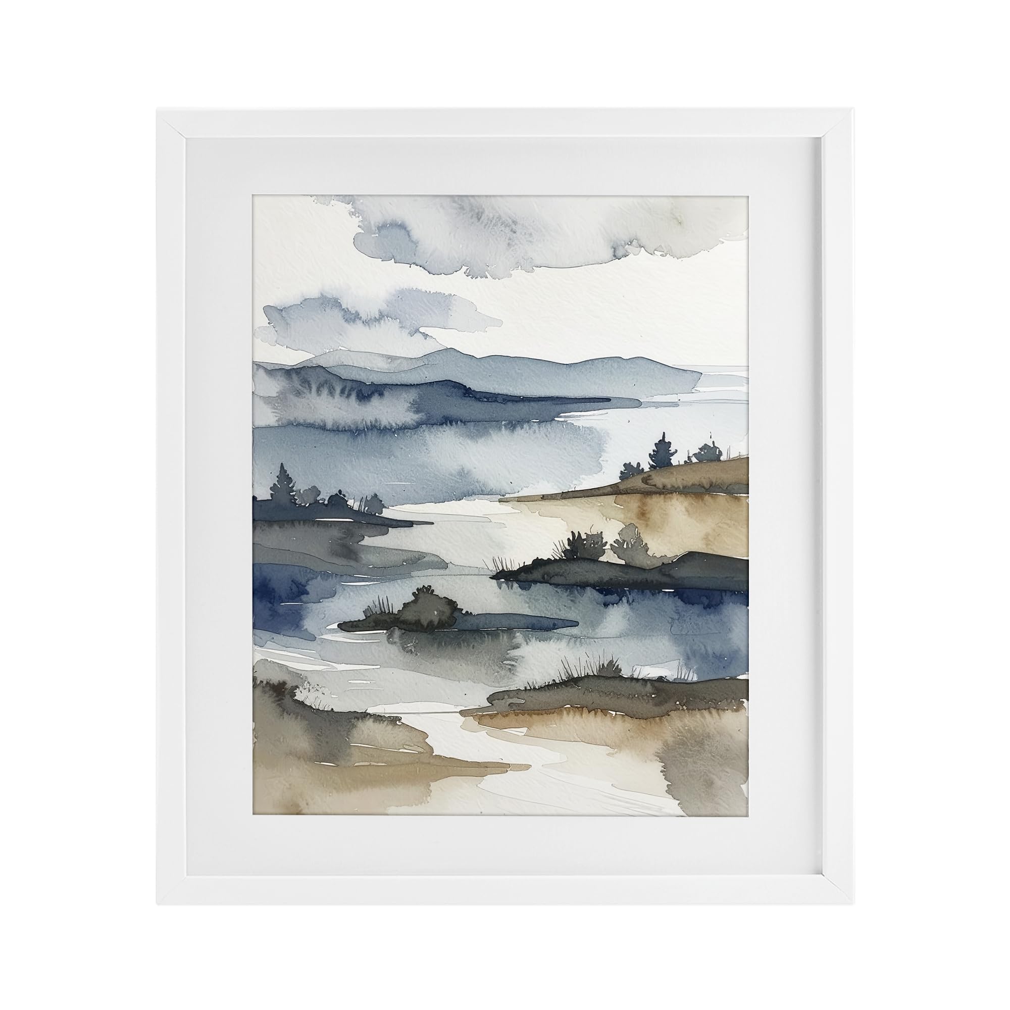 'The Flow Of Water'| Framed Print Under Glass