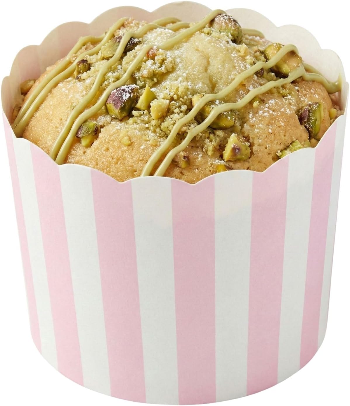 Restaurantware Baking Cups 200 Pack of 6 oz Paper Cupcake Liners Greaseproof Scalloped Oven-Safe Elegant Dessert Muffin Cups Disposable for Parties