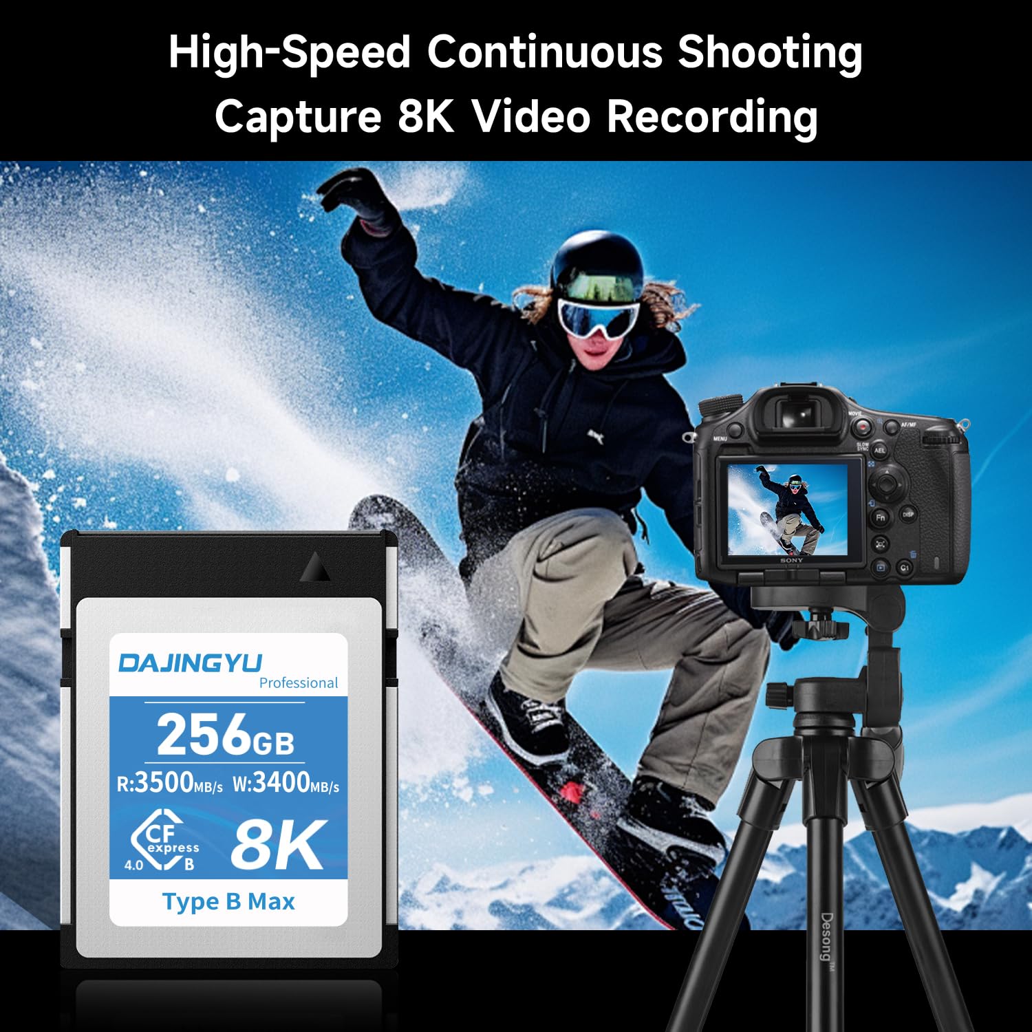 専用CFexpress Type B 256GB　/8K、6K、4K録画対応 Amazon | 256GB CFexpress 4.0Type B メモリーカード 8K RAW 写真や
