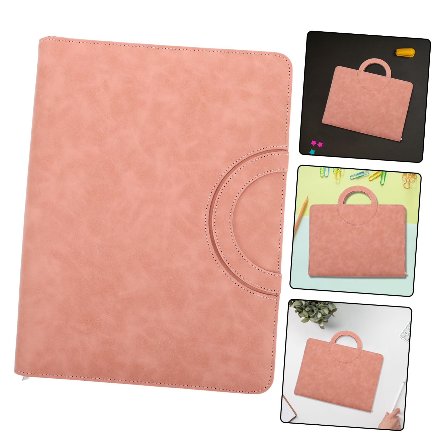 Gatuida Borsa Portadocumenti con Cerniera PU Organizer Compatto per Documenti per e Professionisti Resistente e Protettivo per e Traslochi