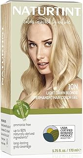 Naturtint 10N Light Dawn Blonde Permanent Hair Color (Pack of 1), Ammonia Free, Vegan, Cruelty Free, up to 100% Gray Coverage, Long Lasting Results (Packaging may vary)