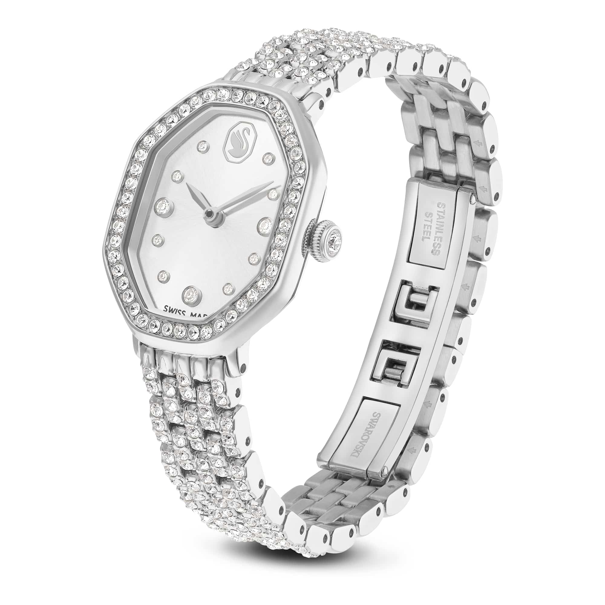 Swarovski Dextera Kollektion Octagon Uhr, Swiss Made, Metal Pracelet