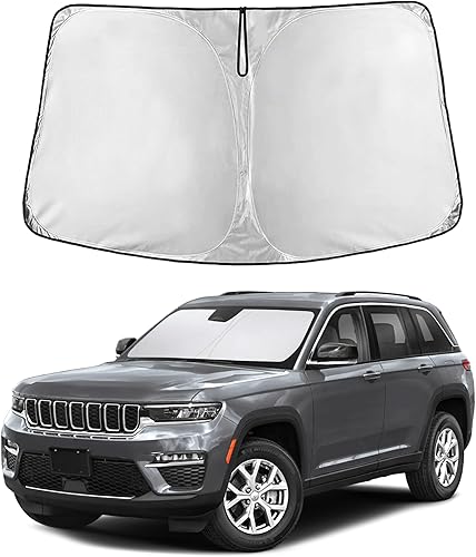 Miniatura 155 de EcoNour Parasol para parabrisas Rivian R1S / R1T 2022-2024 2025 2026, visera solar para parabrisas delantero y ventana, bloqueador de calor UV