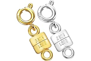925 Sterling Silver Magnetic Necklace Clasps with Considerable Weight for Back Clasp Positioning