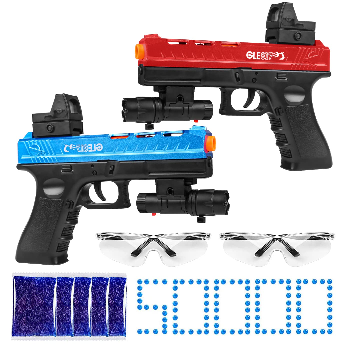 Buy Jayol Upgraded JMX2 Gel Electric Blaster Toy, 2 Pack Splatter