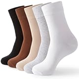 Crew Socks for Women&comma; Thin Cotton Casual Soft Aesthetic Womens Socks 5 Pairs