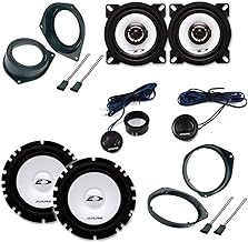 Kit 6 Casse Per Opel Corsa dal 2006 Qualità Con Adattatori E Supporti Altoparlanti Alpine anteriore e posteriore Completo