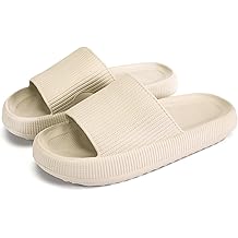 Cloud Slippers for Women and Men, Pillow House Slippers Shower Shoes Indoor Slides Bathroom Sandals, Ultimate Comfort, Lightweight, Thick Sole, Non-Slip, Easy to Clean