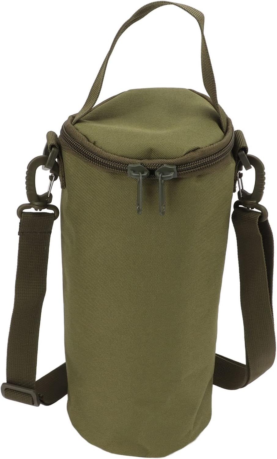 BORDSTRACT Propane Tank Cover, Portable Gas Tank Carrying Bag, Small Multifunctional Cylinder Pouch with Shoulder Strap, for 1lb Propane Gas Tank, Camping, Hiking(Green)