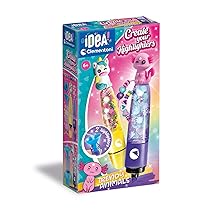 Clementoni Idea – Create Your Highlighters: Trendy Animals, Laboratorio degli Evidenziatori Personalizzati, Kit Creativo per Bambini 6+ Anni, con 2 Evidenziatori Personalizzabili con Accessori, 18874