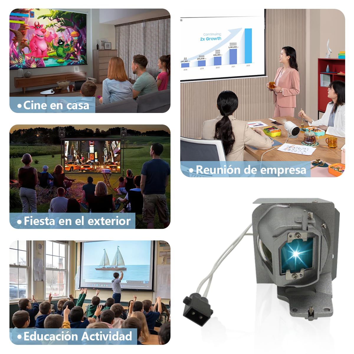 AuKing Lape De Vidéoprojecteur Pour Optoa DLP UHD60 UHD50 UHD51A