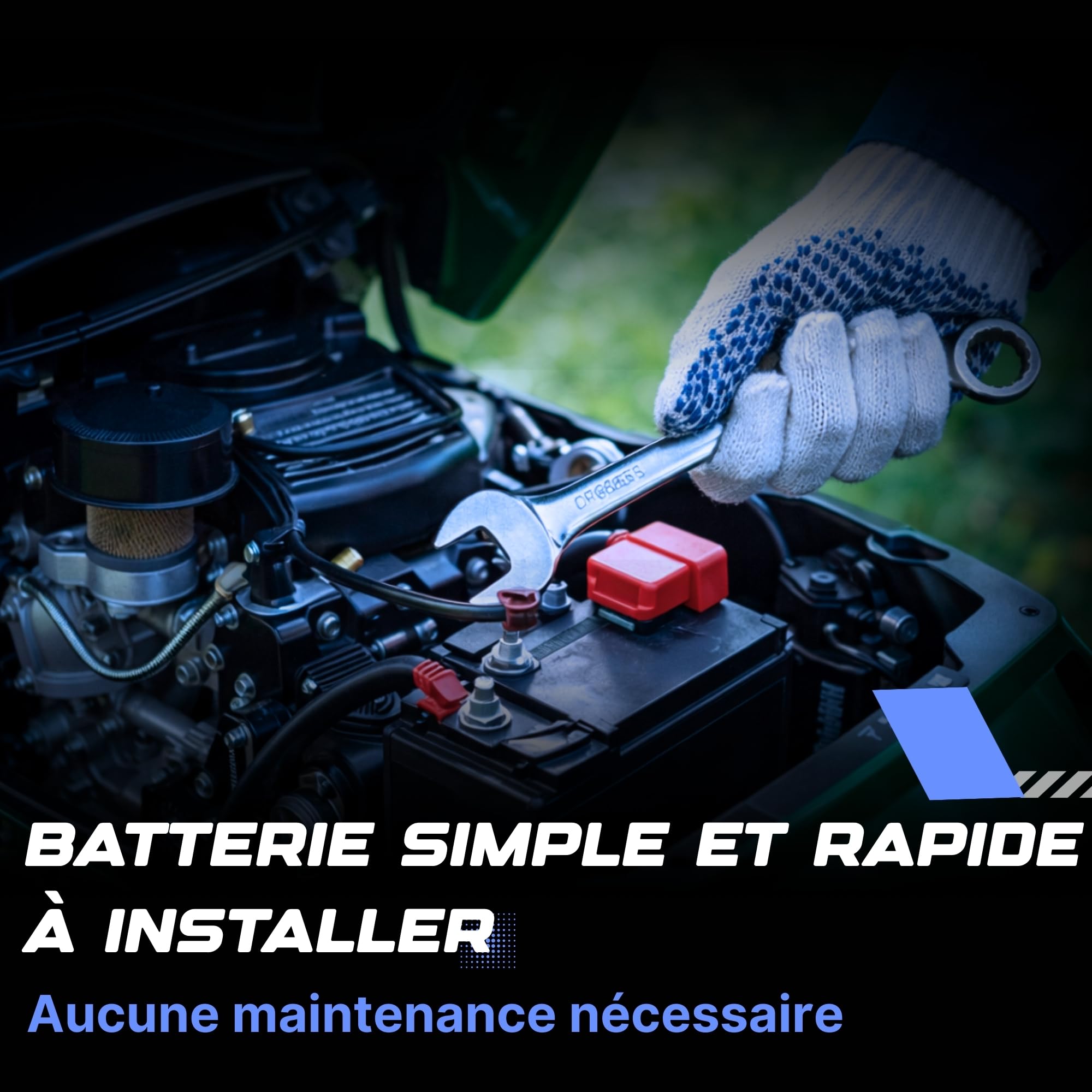BATTERIE TRACTEUR TONDEUSE U1L-355 12V 29Ah 355A CCA – Format U1 – Plomb Acide – Haute Performance – Sans Entretien – 196x132x185mm – Garantie 2 Ans