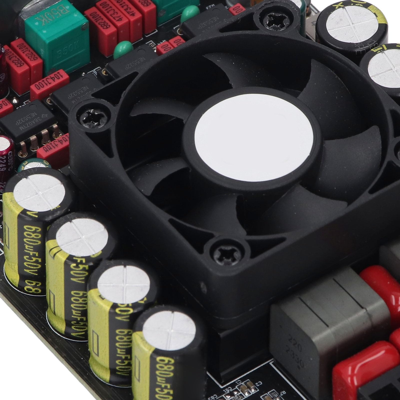 Placa Amplificadora Bluetooth 5.2, Módulo Amplificador de Potencia de Doble Canal de 220 W con Control de Agudos y Graves, para Teléfonos Inteligentes, Televisores y Portátiles