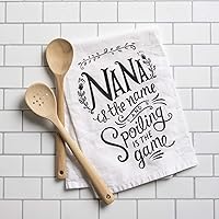 Vista 2 de Primitives by Kathy - LOL Trapo de cocina, de algodón, con texto en inglés “Nana is The Name