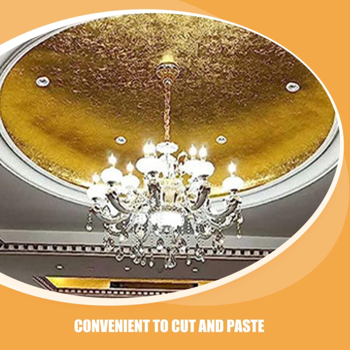 Xmas Foil Flakes Imitation Gold Leaf for Arts Crafts Painting 100pcs