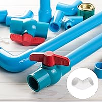 Vista 3 de METALLIXITY Instalación de tubería de PVC, (1/2 pulgadas), 3 piezas, accesorios de tubería de codo de 90 grados, conector de muebles