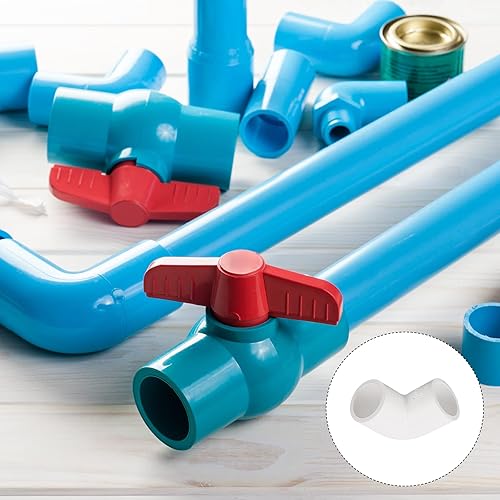 Miniatura 3 de METALLIXITY Instalación de tubería de PVC, (12 pulgadas), 3 piezas, accesorios de tubería de codo de 90 grados, conector de muebles, para