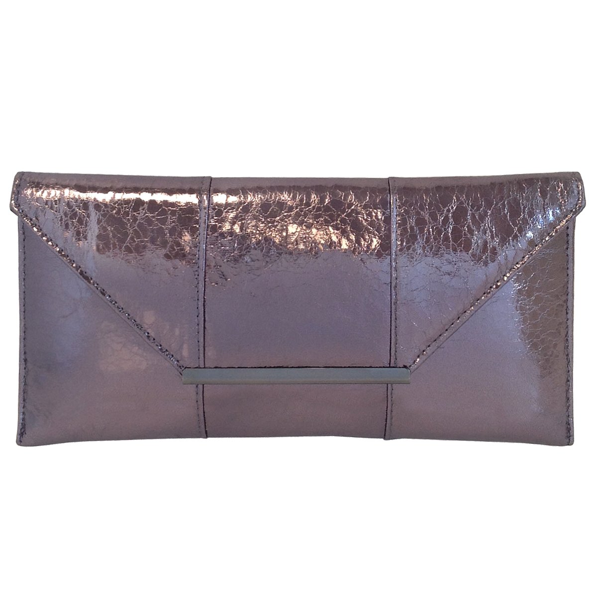 JNB Women's Metallic Material Clutch Purse