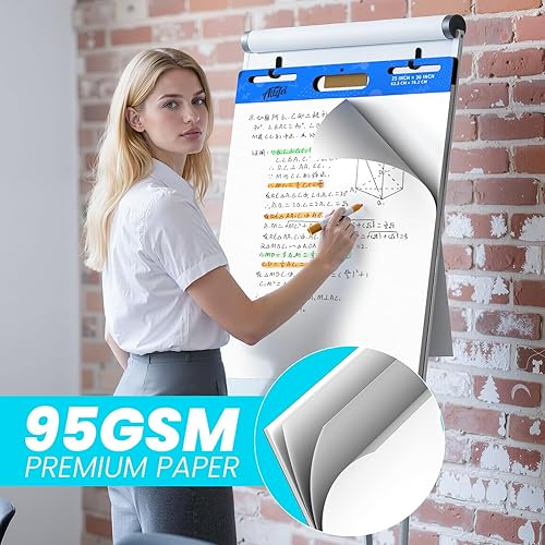 Miniatura 3 de Sticky Easel Pad 25 x 30 inches Flip Chart Paper for Teachers, Large Self Stick Easel Paper 30 SheetsPad, 6 Pad