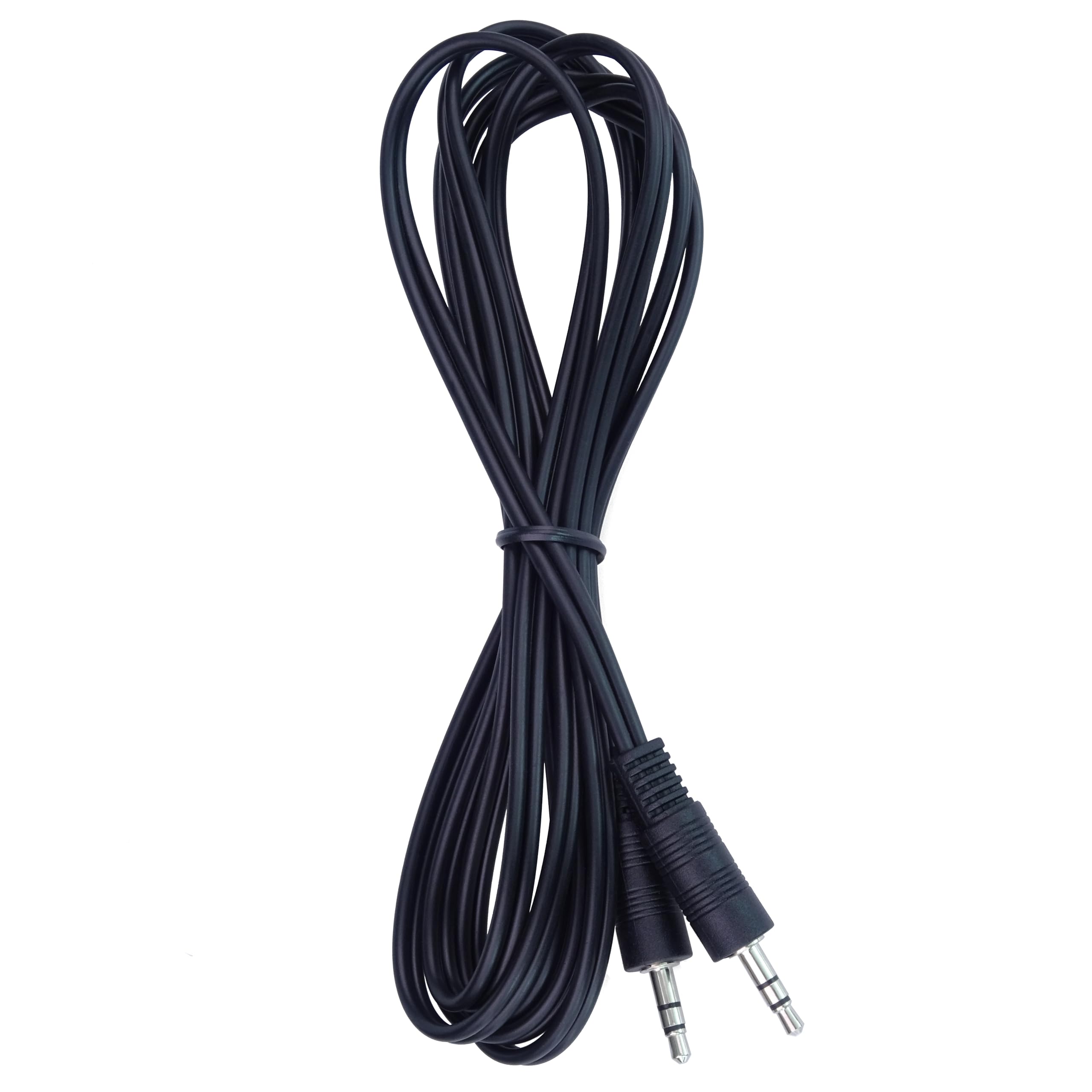 PremiumCord Câble Jack 10m, Fiche Jack 3,5mm, Mâle vers MâleCâble de Connexion Audio Casque Aux, pour TV Téléphones Portables Mp3 HiFi, Blindé, Couleur Noir