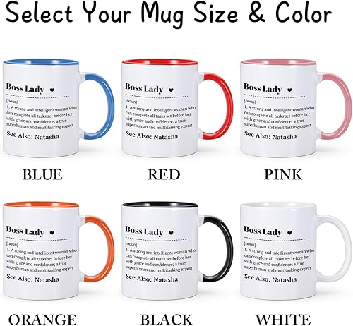 Miniatura 7 de Regalos para jefa, taza personalizada para jefa, día del jefe, cumpleaños, Navidad, despedida de despedida, regalos de jubilación para mujer jefa,