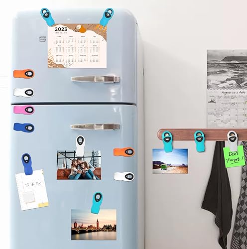 Miniatura 9 de Paquete de 10 clips magnéticos para virutas, clips para bolsas, clips para alimentos, clips magnéticos para paquetes de alimentos, clips magnéticos