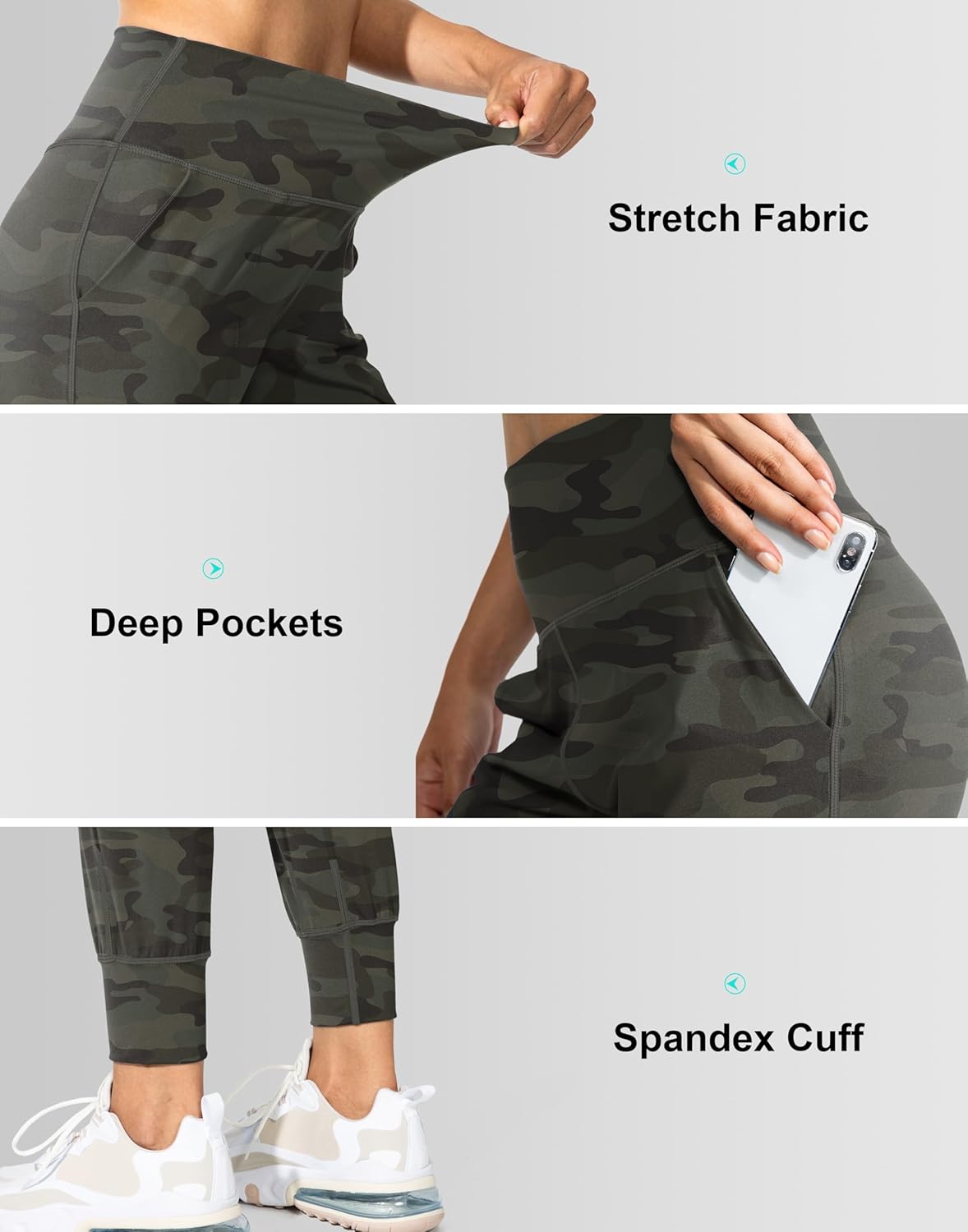 G Gradual Women's Joggers High Waisted Yoga Pants with Pockets Loose Leggings for Women Workout, Athletic, Lounge - Image 4