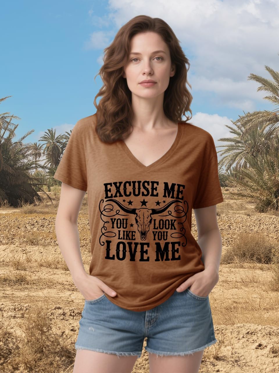 If I'm The Problem You Might Be The Reason Shirt Women Vintage Country Music T Shirts Short Sleeve Tops - Image 3