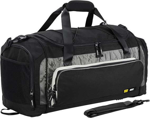 MIER Large Gym Bag for Men Sports Duffle Bag with Shoe Compartment 60L Lightweight Duffel Bags for Workout Fitness Travel
