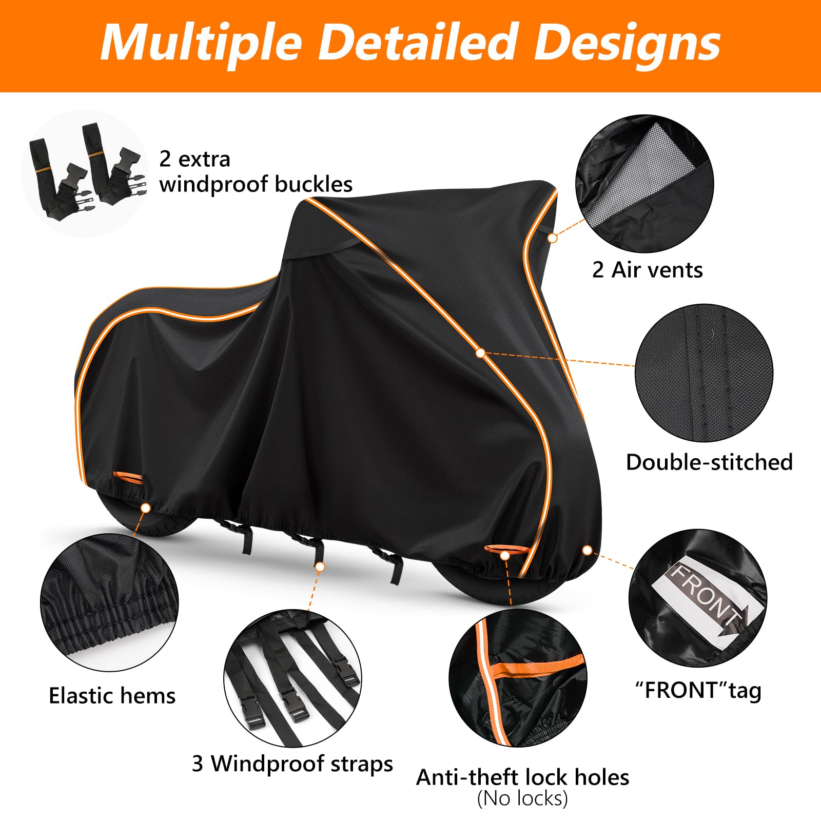 Amazon.com: 420D & Cotton Lining Motorcycle Cover for Sport Model