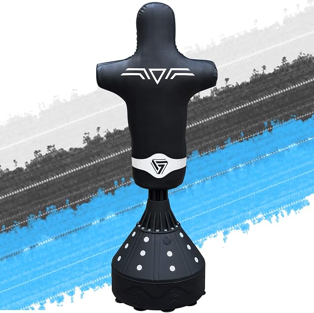 BodyRip Free Standing Punch Bags - Martial Arts, Kick Boxing, Thai, Karate, MMA | Fitness, workout, Multi Gyms for Home, Pedestal Dummy, Equipment Target, Heavy Duty | Choose Size and Style