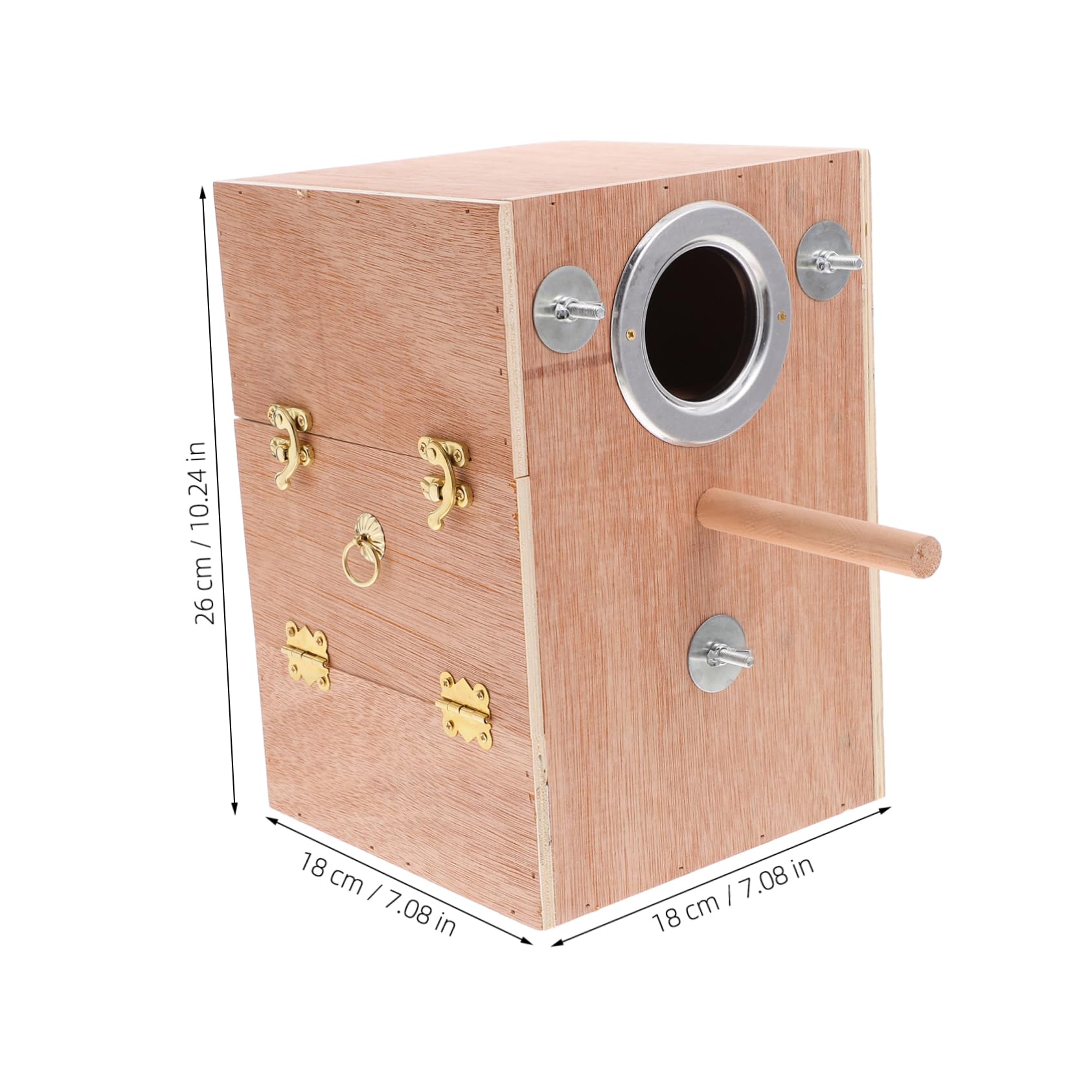 HEMOTON Nichoir pour Perroquets Suspendu Abri Confortable et Isolant Boîte de Nidification Durable pour Petits Oiseaux Extérieur Accessoire Cage Externe pour Perroquets et Inséparables