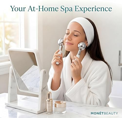 Miniatura 6 de Globos de Hielo de Acero Inoxidable para Tratamientos Faciales (Plateado), Globos Criogénicos Duraderos que Reducen Instantáneamente la Hinchazón